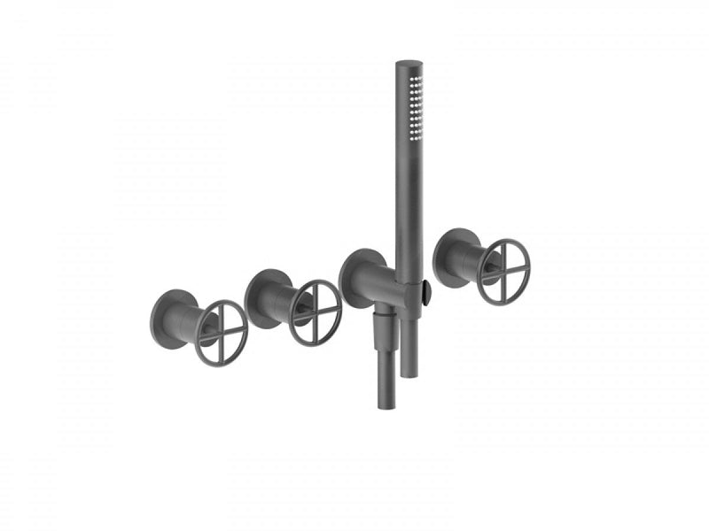 Fantini Fontane Bianche hot tub tap with handshower P017B