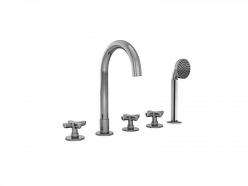 Fantini Icona Classic 5 holes hot tub tap with diverter and pull out handshower R065