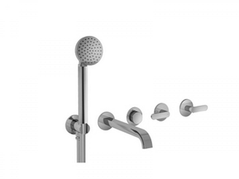 Fantini Icona Deco 5 holes hot tub tap with diverter and handshower R119B