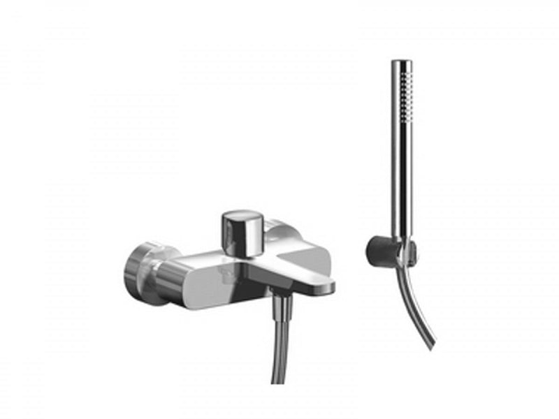 Fantini Lamé wall external hot tub tap with diverter and handshower M015