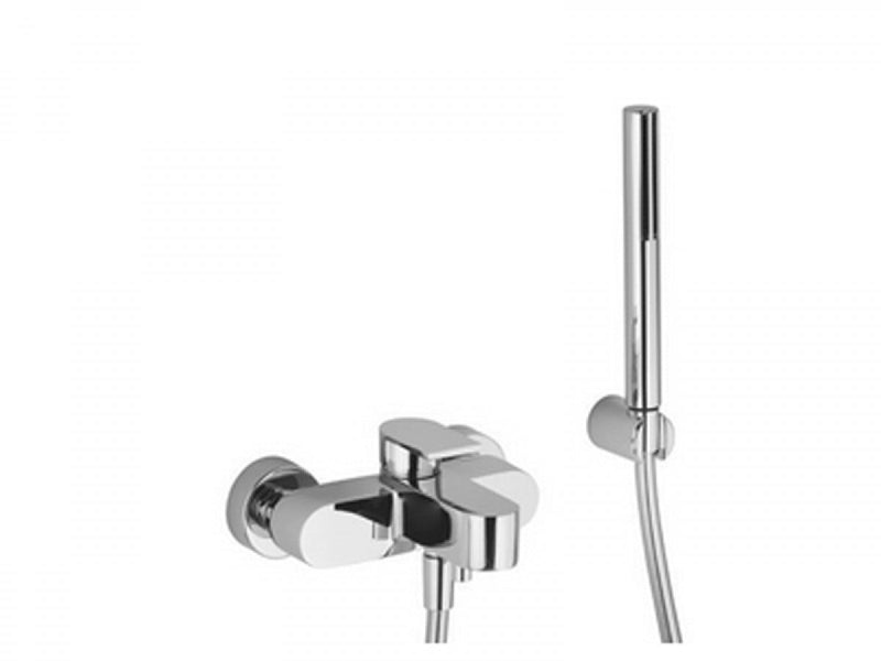 Fantini Mare wall external hot tub tap with diverter and handshower 1016