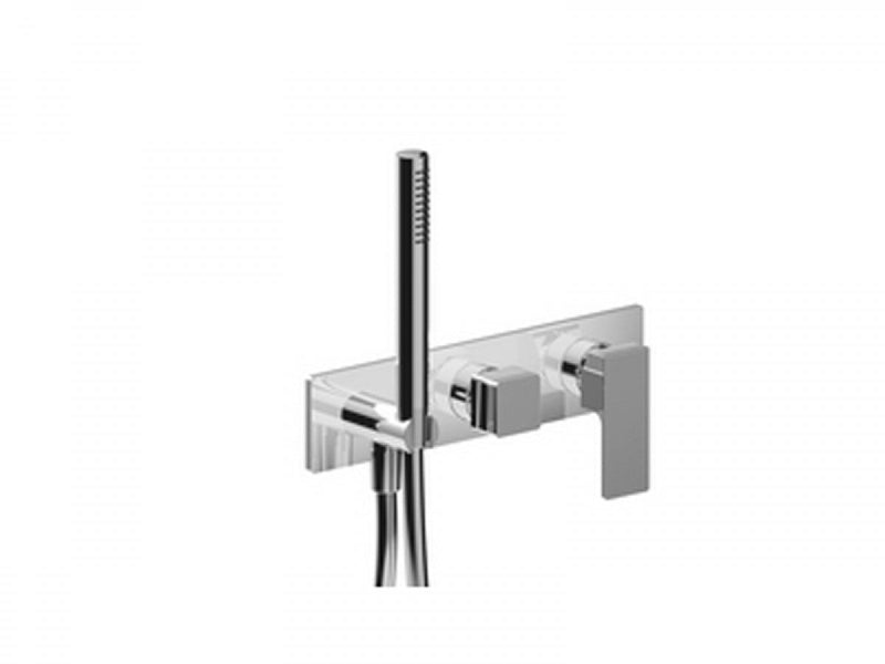 Fantini Mint Acciaio shower tap with diverter and handshower F784B