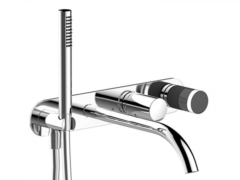 Fantini Nice wall hot tub tap with diverter and handshower S021SB