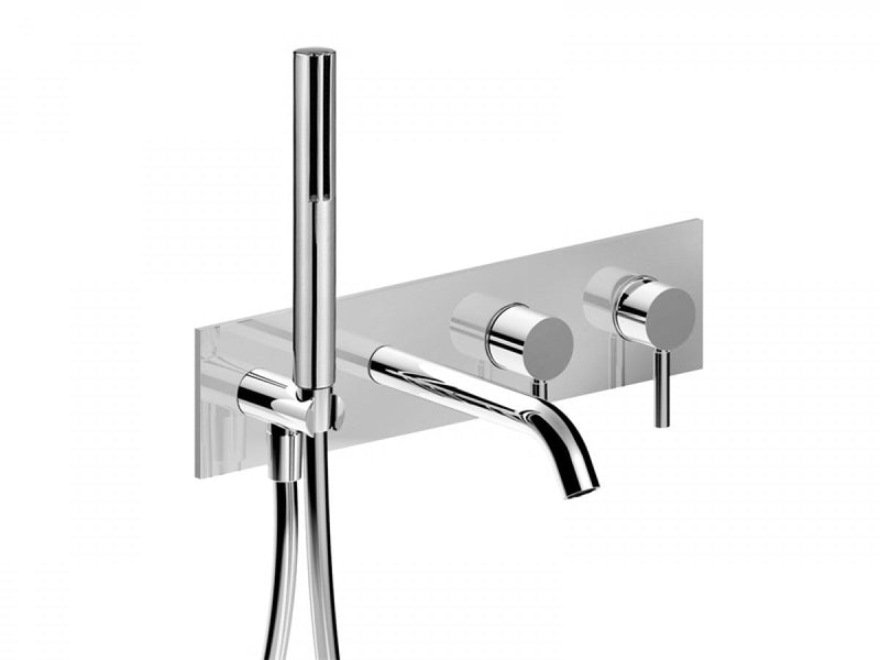 Fantini Nostromo wall hot tub tap with diverter and handshower E820B