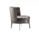 Flexform Feel Good Swivel Armchair - Hide Leather Base