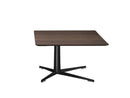 Flexform Fly Coffee Table - 80x80 Canaletto Walnut/Burnished