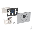 Geberit HyTronic toilet control, Sigma10, with sensor, mains connection, s/less steel brushed stainless steel