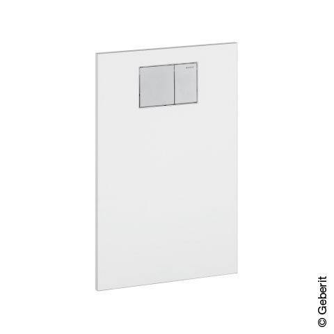Geberit Aquaclean Design Plate To Attach On Concealed Cistern Alpine White - Ideali