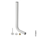 Geberit Flush Bend 90° Cistern Insert And Reducer White - Ideali