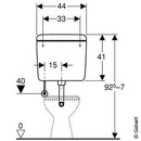 Geberit Wall-Mounted Cistern Ap127 With Start/Stop Flush - Ideali