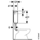 Geberit Wall-Mounted Cistern Ap140 With Start/Stop Flush - Ideali