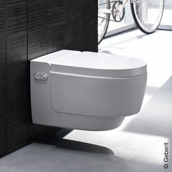 Geberit Aquaclean Mera Comfort Shower Toilet Complete Set, With Toilet Seat White - Ideali