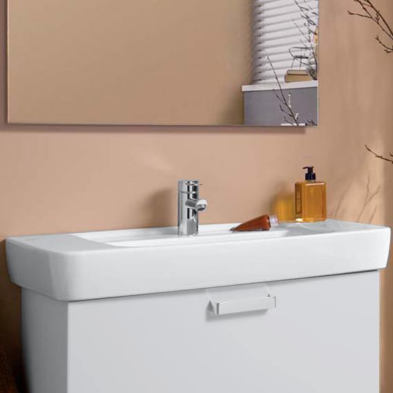 Geberit Renova Plan Washbasin White, With 1 Tap Hole, With Overflow - Ideali