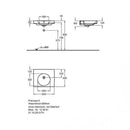 Geberit Preciosa Ii Washbasin White, With Keratect, With 1 Tap Hole, With Overflow - Ideali