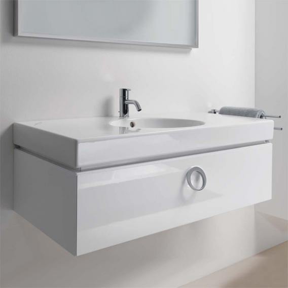 Geberit Preciosa Ii Washbasin White, With Keratect, With 1 Tap Hole, With Overflow - Ideali