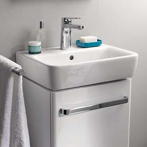 Geberit Renova Compact Hand Washbasin White, With Keratect - Ideali
