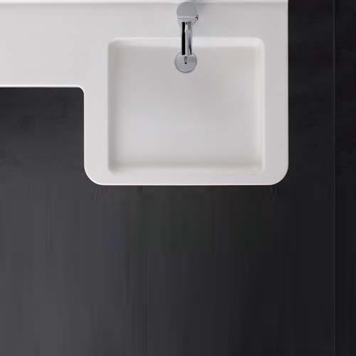 Geberit Renova Comfort Pro Washbasin, Asymmetrical - Ideali