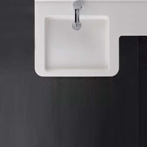 Geberit Renova Comfort Pro Washbasin, Asymmetrical - Ideali