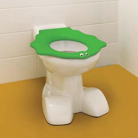 Geberit Bambini Toilet Seat Ring With Animal Design White - Ideali