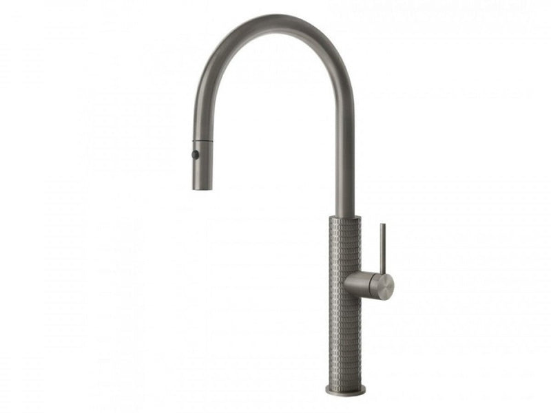 Gessi 316 Meccanica kitchen tap with pull out shower 60024