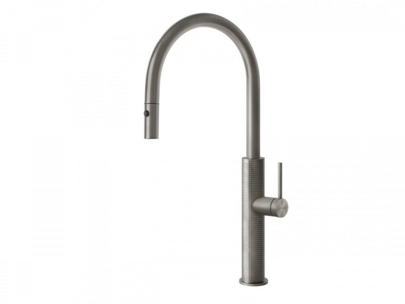 Gessi 316 Cesello kitchen tap with pull out shower 60026