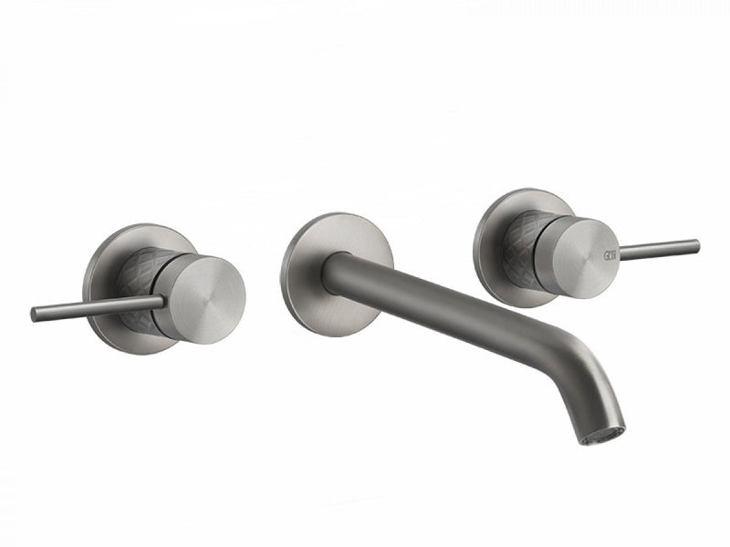 Gessi 316 Intreccio wall 3 holes sink tap 54194