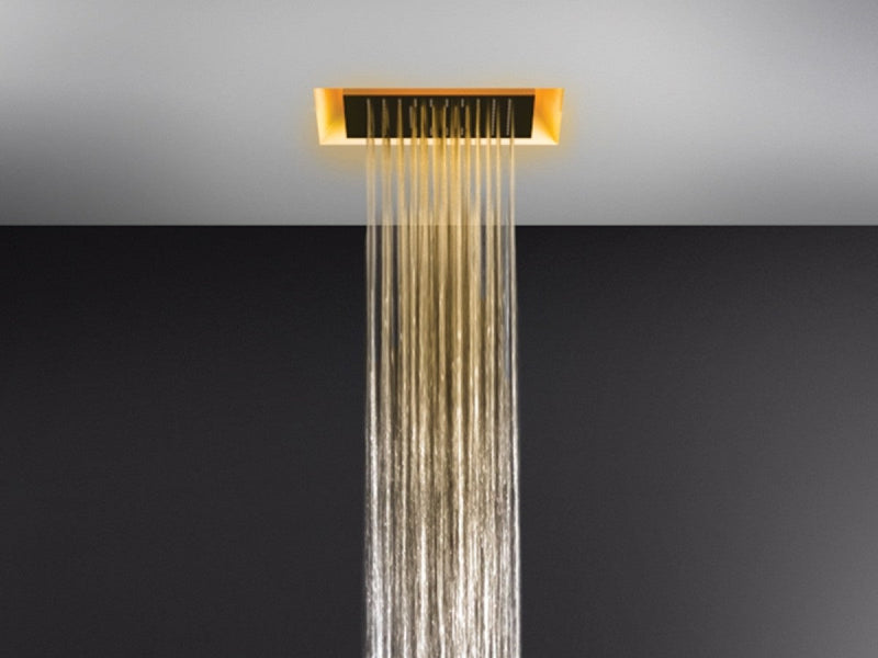 Gessi Afilo ceiling shower head with chromotherapy 57301