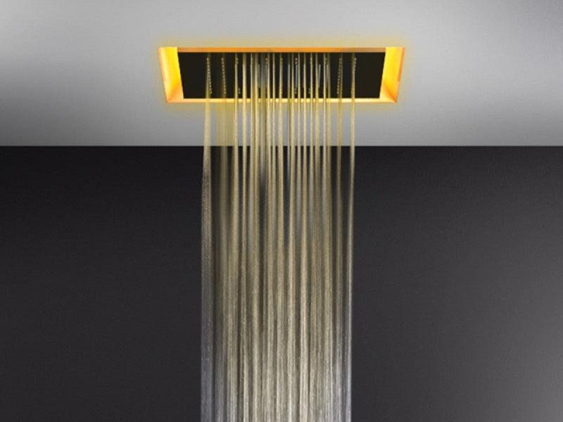 Gessi Afilo ceiling shower head with chromotherapy 57501