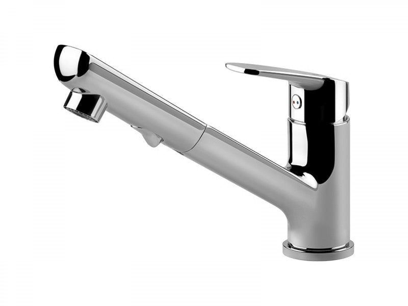 Gessi Cary kitchen tap with pull out handshower 50413