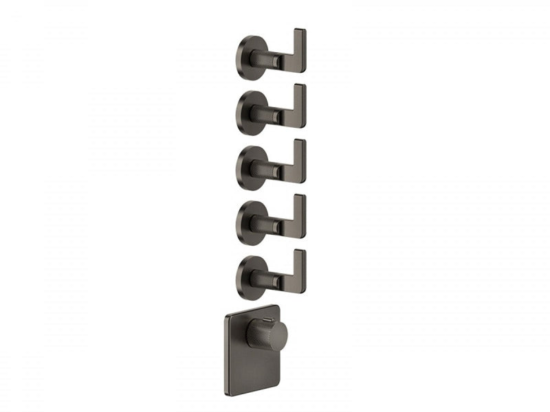 Gessi Inciso Wellness thermostatic 5-exit shower tap 58220