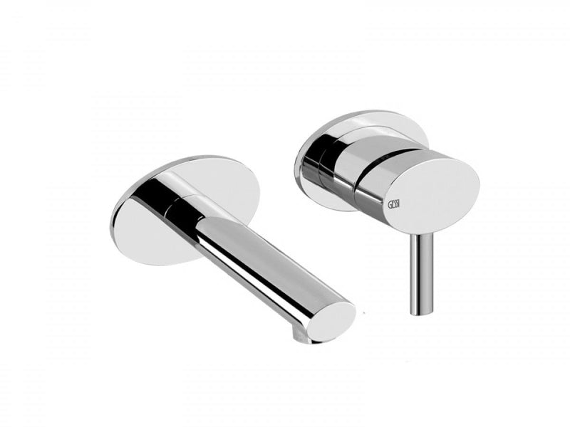 Gessi Ovale wall single lever sink tap customizable 23087