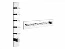 Gessi Rettangolo Wellness thermostatic shower mixer with 5 stop valves 43030