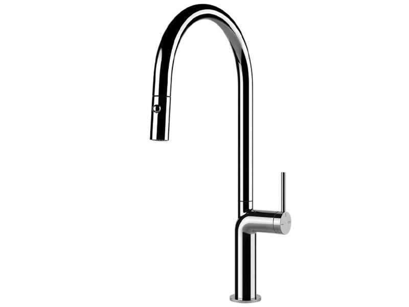 Gessi Stelo kitchen tap with pull out handshower 60303
