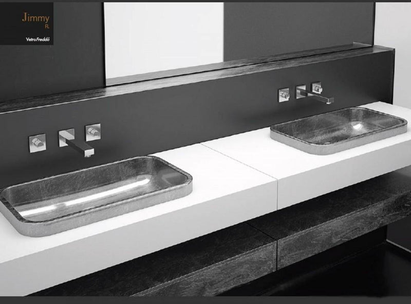 Glass-design Da Vinci built in sinks In Out built in sink Jimmy FL JIMMYFLPO01 - Ideali