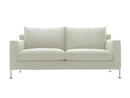 B&B Italia Harry 2-seater Sofa - Fabric Cat. A Adria 100 / Glossy Brushed Aluminium Feet