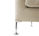 B&B Italia Harry 2-seater Sofa - Fabric Cat. A Adria 100 / Glossy Brushed Aluminium Feet