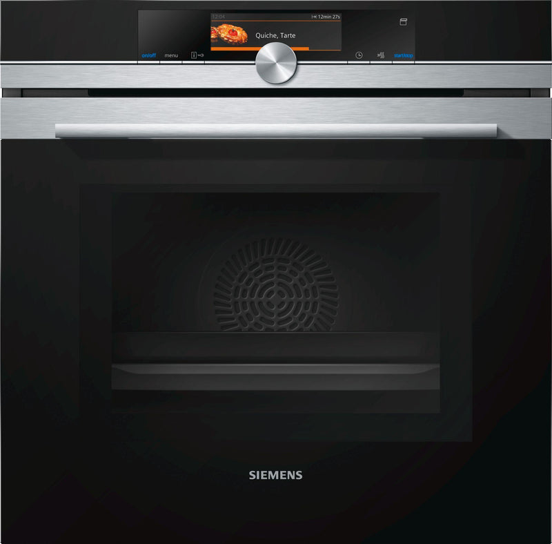 Siemens iQ700 Built-In oven 60x60cm added Steam and Microwave HN678GES6B - Ideali