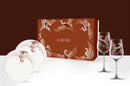 KARANE DINNER SET- 2 PIECES OF BORDEAUX + 2 PIECES OF DINNER PLATE 3GS000004G0140