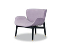 Baxter Jorgen Little Armchair - Inner Leather Kashmir Lilas / Outer Leather Heritage Lilla