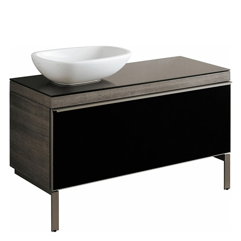 Geberit Citterio countertop washbasin white, with KeraTect, without overflow
