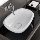 Geberit Citterio countertop washbasin white, with KeraTect, without overflow