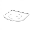 Geberit Publica washbasin white, with 1 tap hole