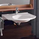 Geberit Publica washbasin white, with 1 tap hole