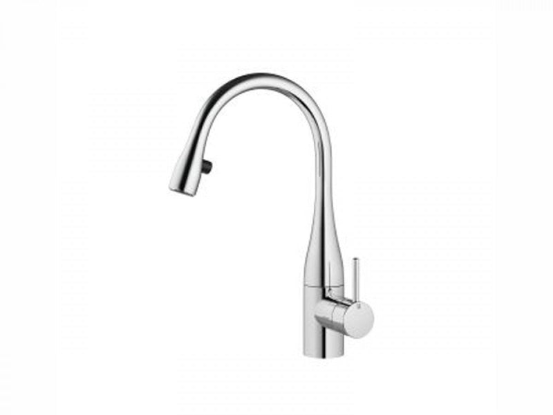 KWC Eve single lever kitchen tap with led
