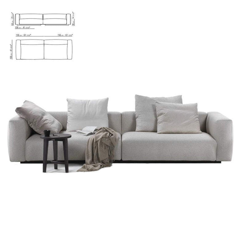 Flexform Lario 2 Seater Sofa - Ideali