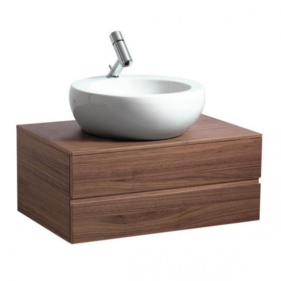 Laufen Alessi One Vanity Unit For Countertop Washbasin, 2 Drawers Front Noce Canaletto / Corpus Noce Canaletto H4240230976301 - Ideali