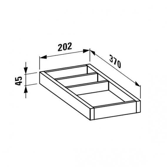 Laufen Alessi One Organiser For Drawer - Ideali