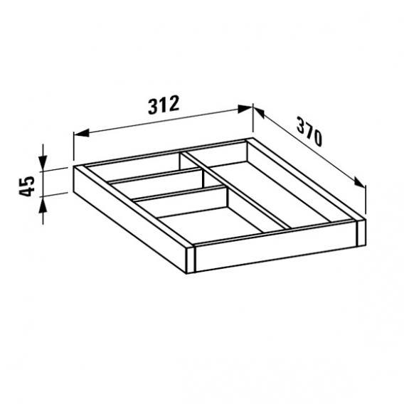 Laufen Alessi One Organiser For Drawer - Ideali