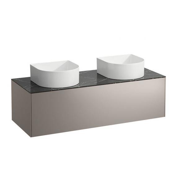 Laufen Sonar Vanity Unit With 1 Pull-Out Compartment For 2 Countertop Basins - Ideali