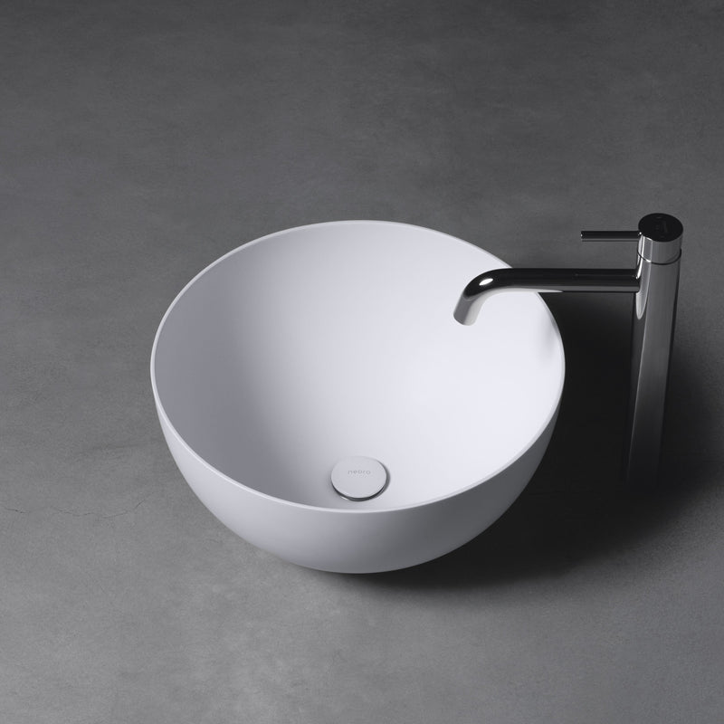 neoro n50 countertop washbasin: aesthetically pleasing walls